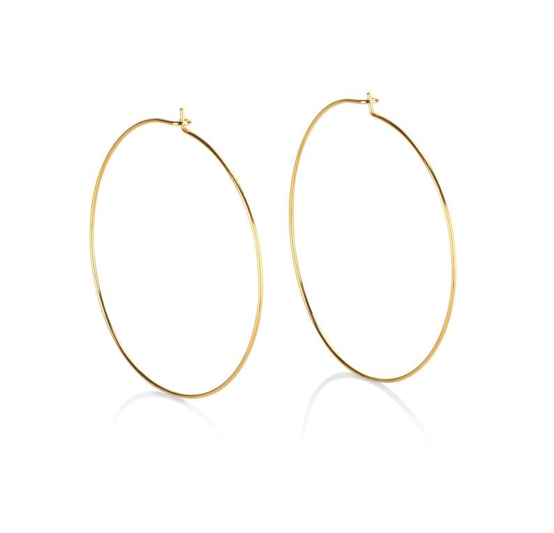 18k Gold Filled Hoop Earrings